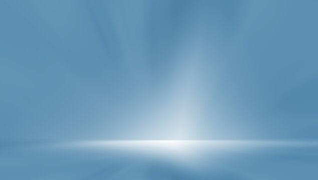 light blue studio room background.