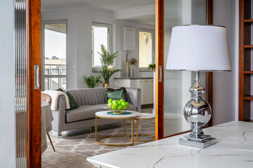 Stylish living room interior design