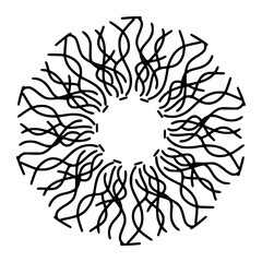 Design Mandala Floral Vintage Decoration Ornament Element Vector Illustration