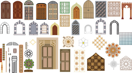 Doors, ornaments and others