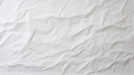 Textured Crumpled White Paper Ai generated