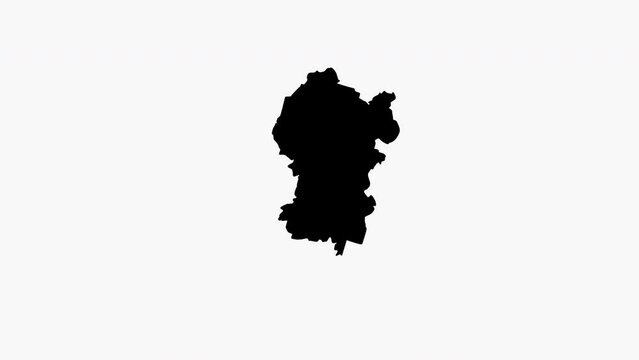 animated video of a map of the Federal Territory of Kuala Lumpur in Malaysia