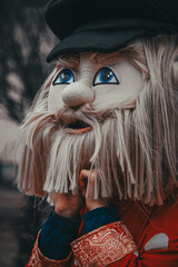 bearded man toy mask