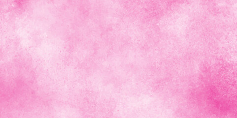 Beautiful and cloudy watercolor painting on old paper texture, Ink effect light magenta color shades gradient pink watercolor background, Bright pastel pink colored painted grunge texture background.