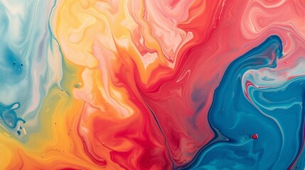 Colorful Abstract Painting Background Liquid Marbling Paint Texture