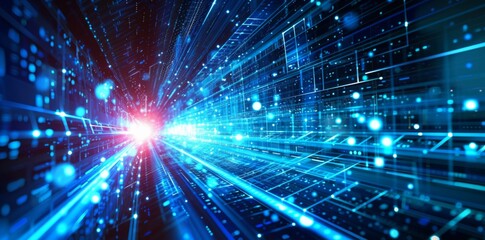 Obraz premium Communication Concept: Digital Abstract Technology Background