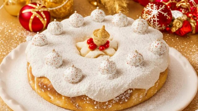 Christmas cake wallpaper