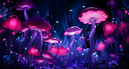 a scene of an image of some weird mushrooms