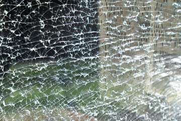 broken glass window texture background