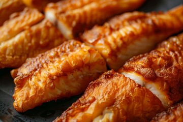 fried fish fillets in batter