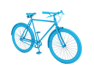 Fototapeta na wymiar bicycle isolated on background, 3d illustration