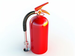 fire extinguisher icon, 3d illustration