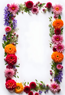 Tablet screenshot image of elegant wreaths and flowers border frame