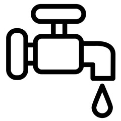 tap icon illustration design with outline