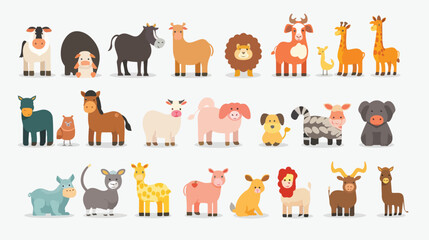 Farm Cartoon animal collection set