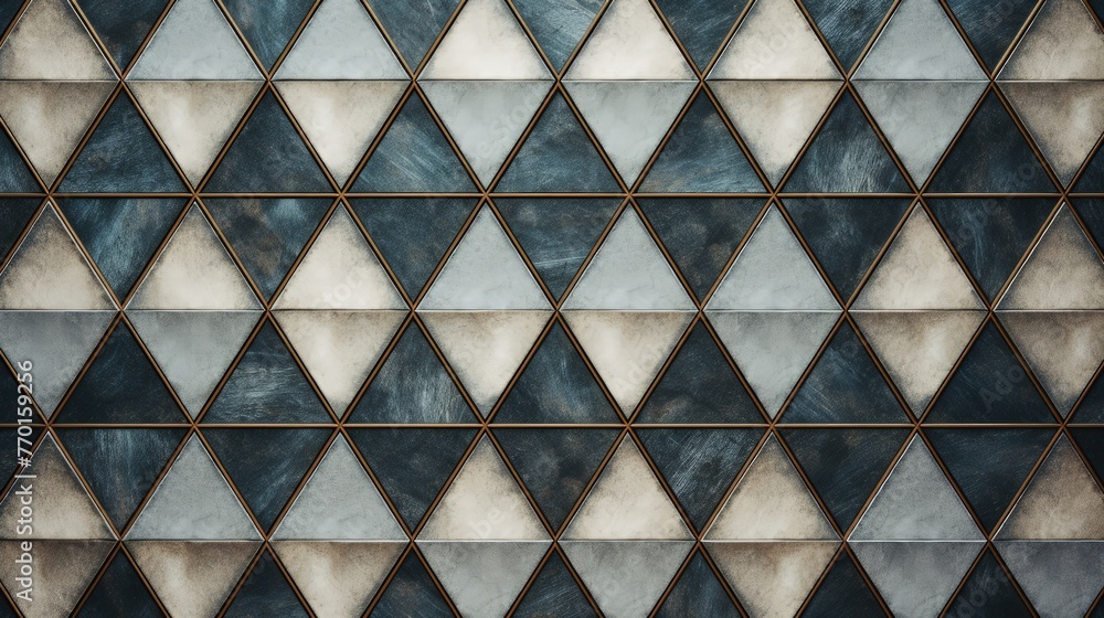Poster a background with diamond shaped tiles arranged in a symmetrical grid