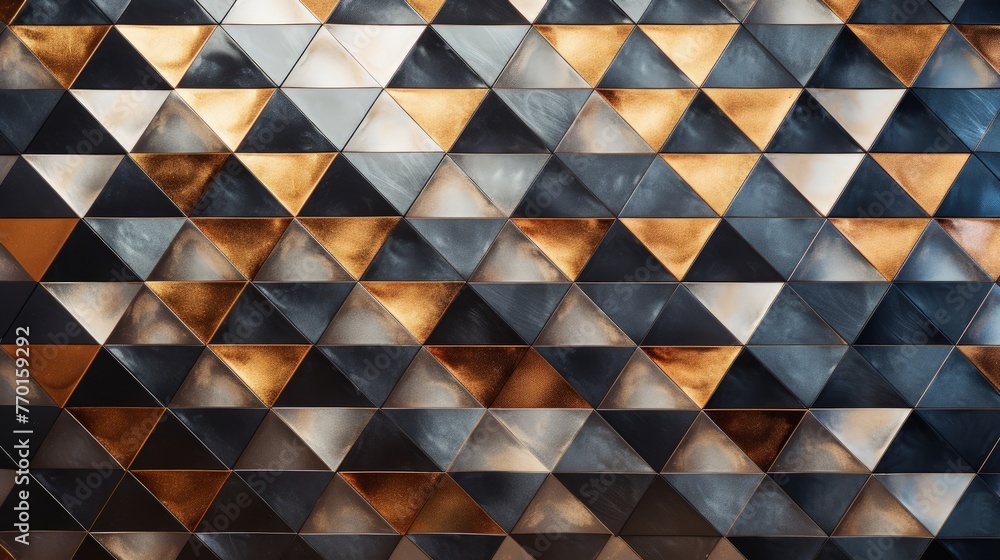 Poster a background with diamond shaped tiles forming a repetitive pattern