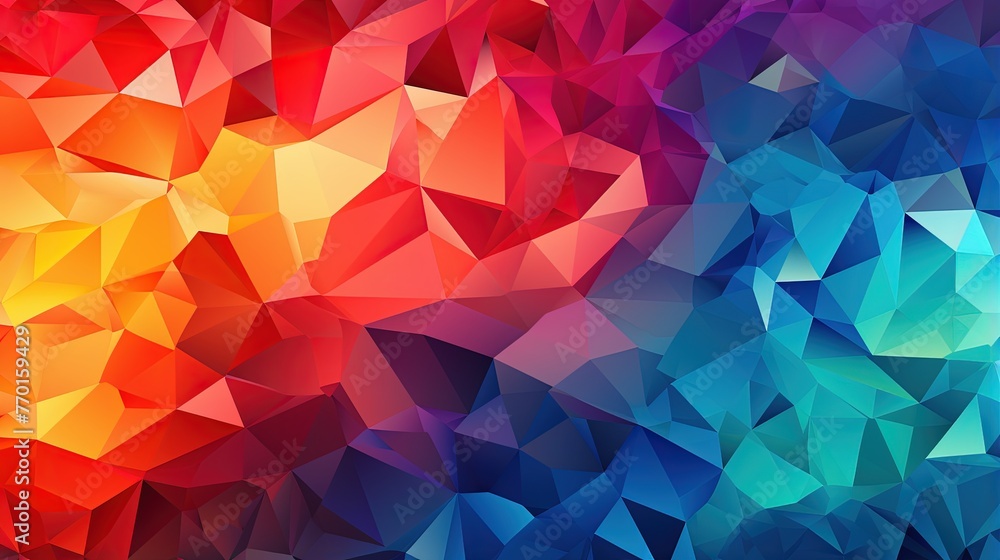 Sticker a background with irregular polygons arranged in a mosaic like manner