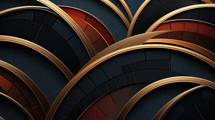 a background with intersecting arcs creating an intricate geometric design