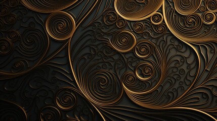 a background with intersecting spirals creating an intricate geometric design