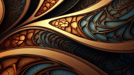 a background with intersecting curves creating an intricate design