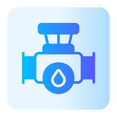 Obraz premium pipe gradient icon