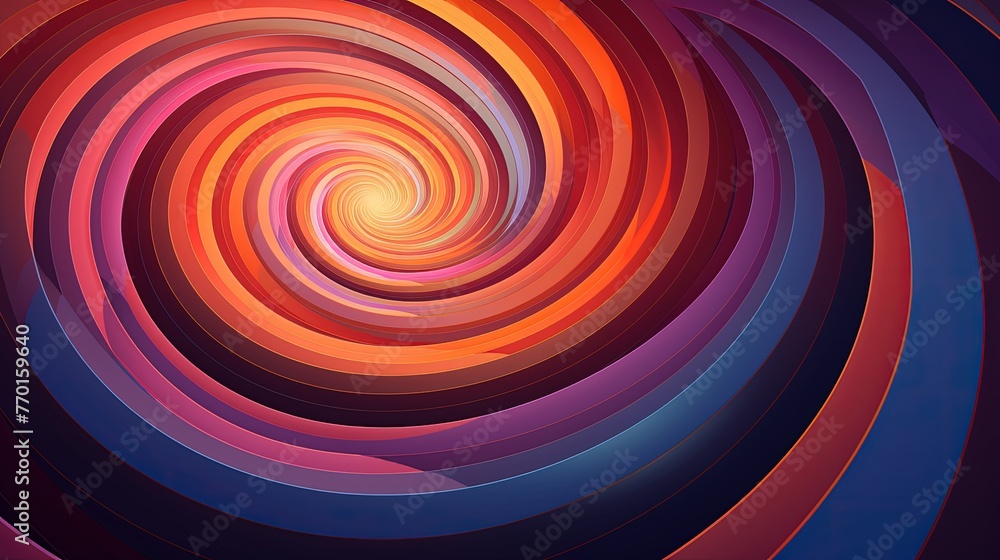 Poster a geometric background with concentric circles radiating from a central point
