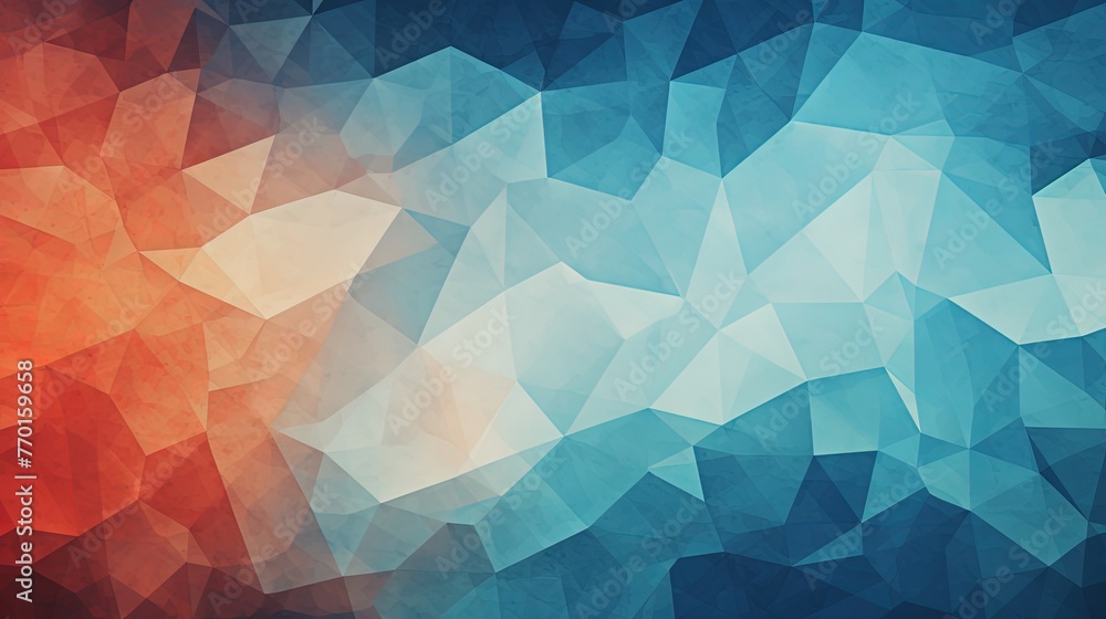 Poster a geometric background with irregular polygons forming an artistic mosaic