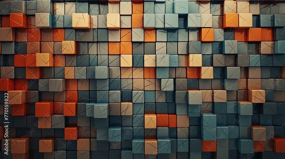 Poster a patterned background with square tiles forming a geometric mosaic