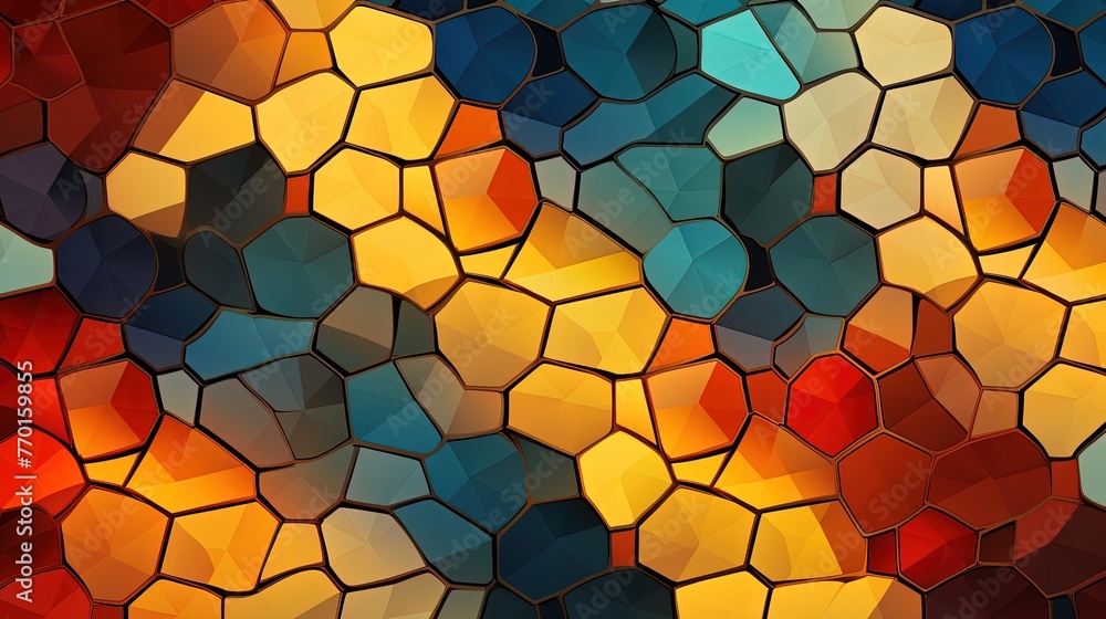 Poster a seamless pattern of interconnected octagons in a tessellation design
