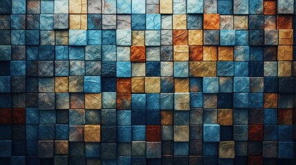 a patterned background with square tiles forming a geometric mosaic