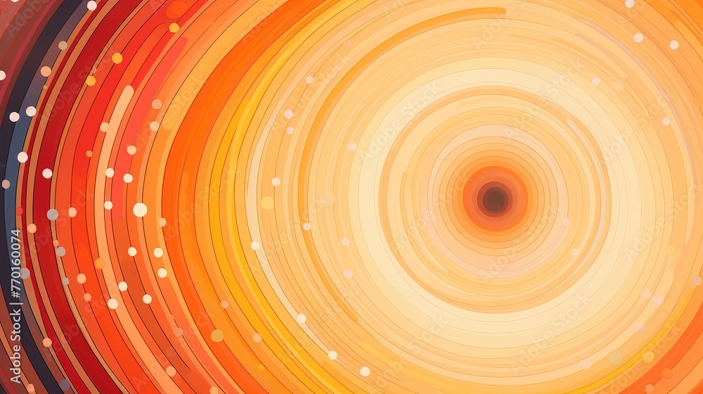 Poster an abstract background with concentric circles in a radial formation