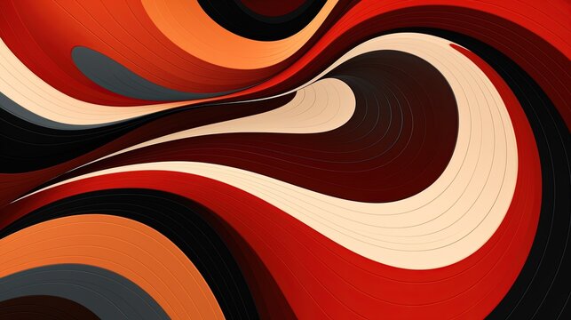 an abstract background with intersecting curves in a spiral formation