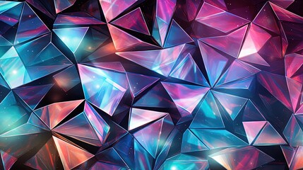 diamond patterns with a holographic effect