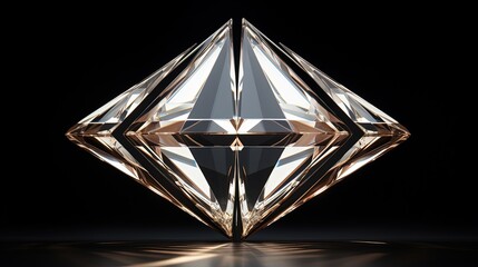 diamond shaped elements forming a captivating 3d illusion