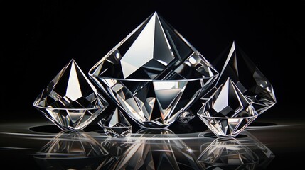 diamond shaped elements forming a 3d illusion