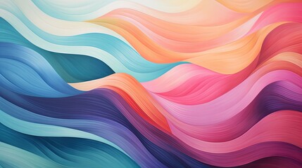 geometric waves in vibrant hues creating a futuristic sense of motion