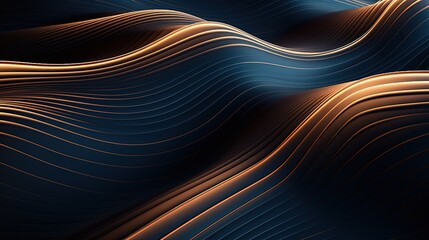 geometric waves in metallic hues creating a futuristic ripple effect