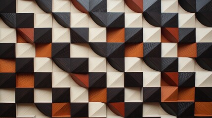 interlocking squares forming a checkered pattern