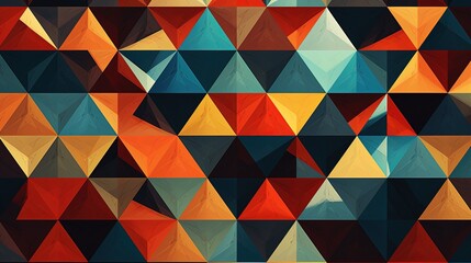 overlapping triangles forming a kaleidoscopic pattern