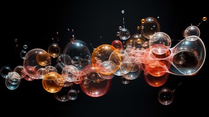 spherical bubbles in a floating arrangement