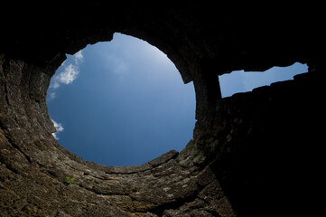 Nuragic village and sacred well of Santa Vittoria di Serri (Nuoro), Sardinia, Italy