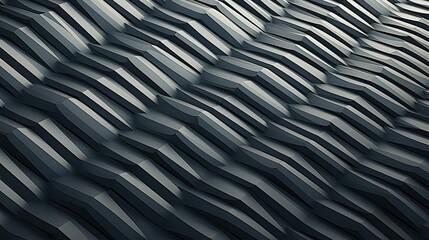 triangular waves with a zigzag pattern creating a sense of movement and dynamism