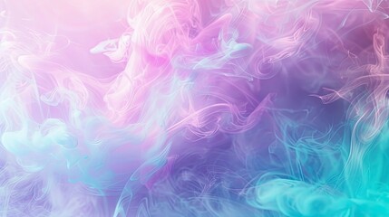 Holographic Unicorn Gradient. Trendy neon pink purple very peri blue teal colors soft blurred background - generative ai