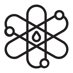 atom line icon