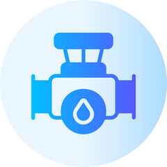pipe gradient icon