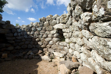 Nuragic village and sacred well of Santa Vittoria di Serri (Nuoro), Sardinia, Italy