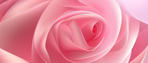A close up of a pink rose with a soft, delicate appearance