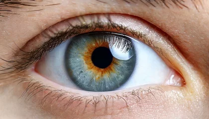 Deurstickers close up of a person's eye © Dan Marsh