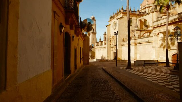 The Catedral de Jerez de la Frontera in Andalucia, Spain, a magnificent example of Gothic, Baroque, and Neoclassical architecture